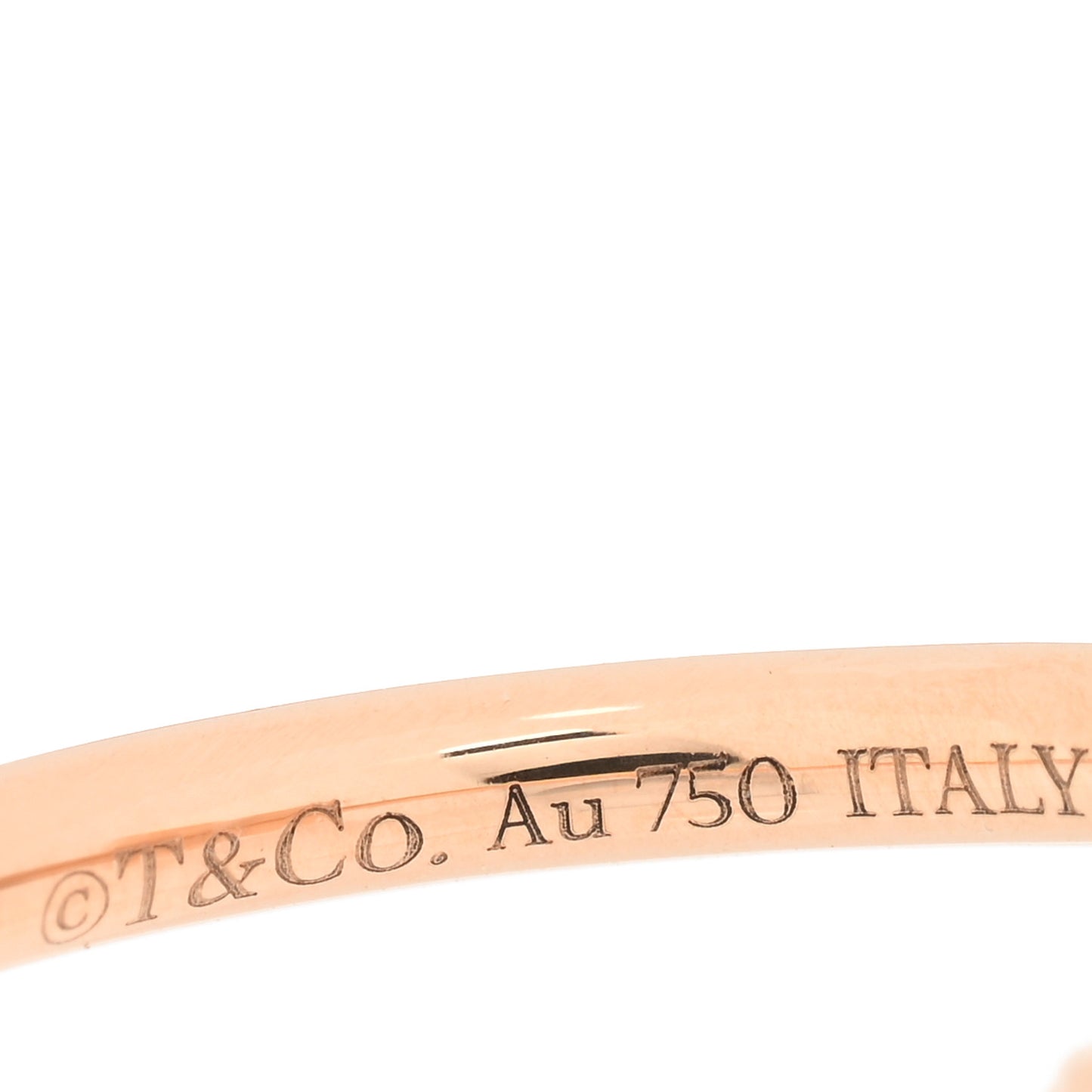 18K Rose Gold Mother of Pearl T Wire Ring 49 5