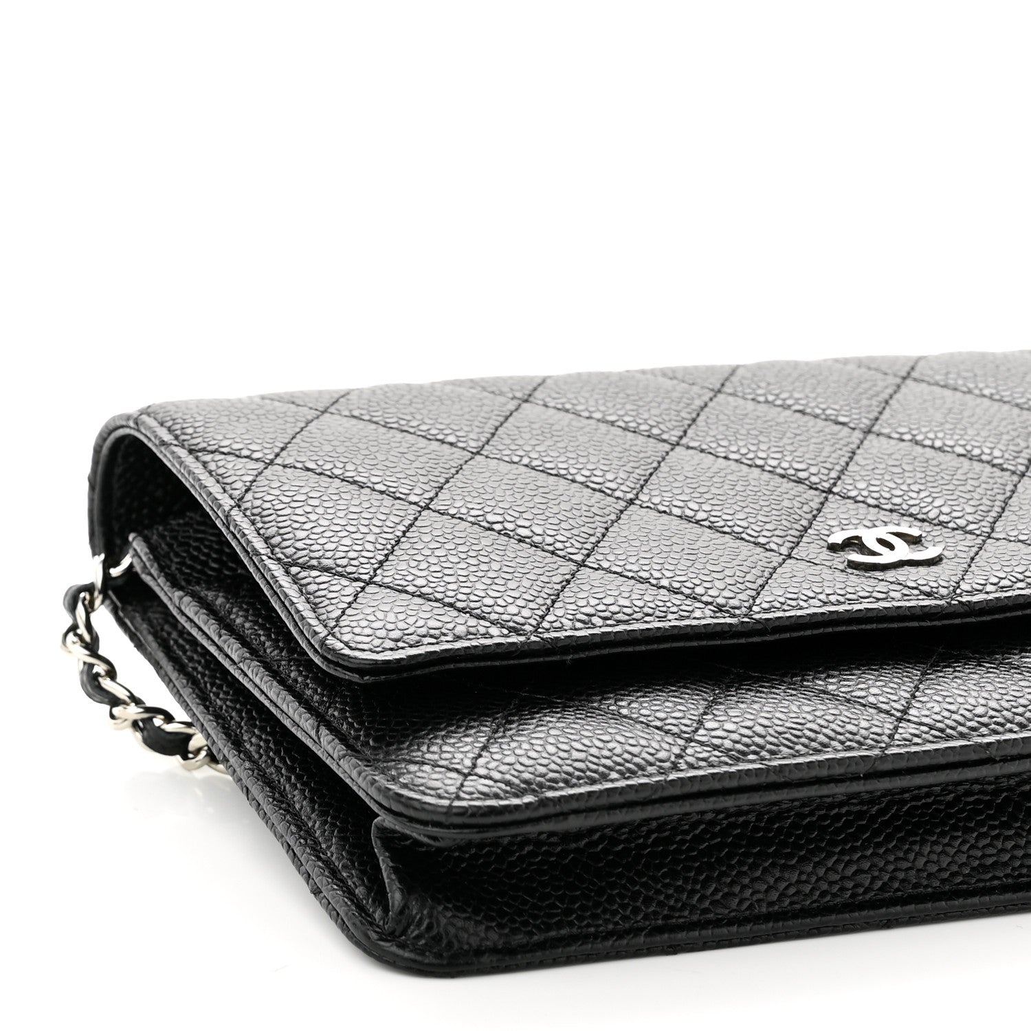 Chanel Caviar Quilted Wallet On Chain WOC Black 10 of 12