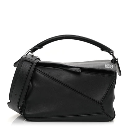 Loewe Calfskin Small Puzzle Bag Black 1 of 9