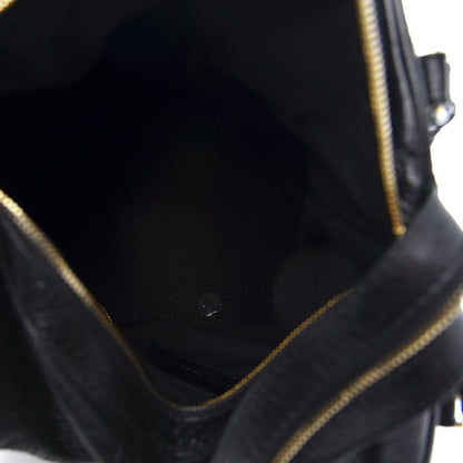 Balenciaga Agneau Giant 12 Gold Hardware Zip Traveler Backpack Black 4 of 10