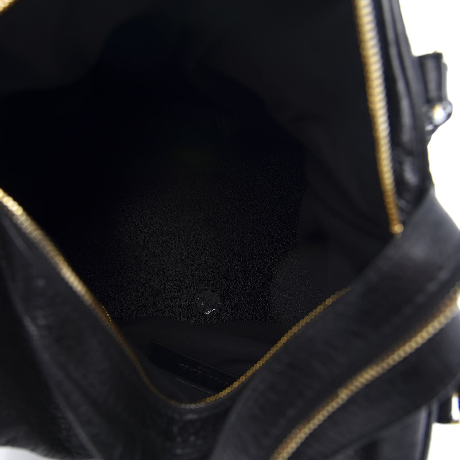 Balenciaga Agneau Giant 12 Gold Hardware Zip Traveler Backpack Black 4 of 10