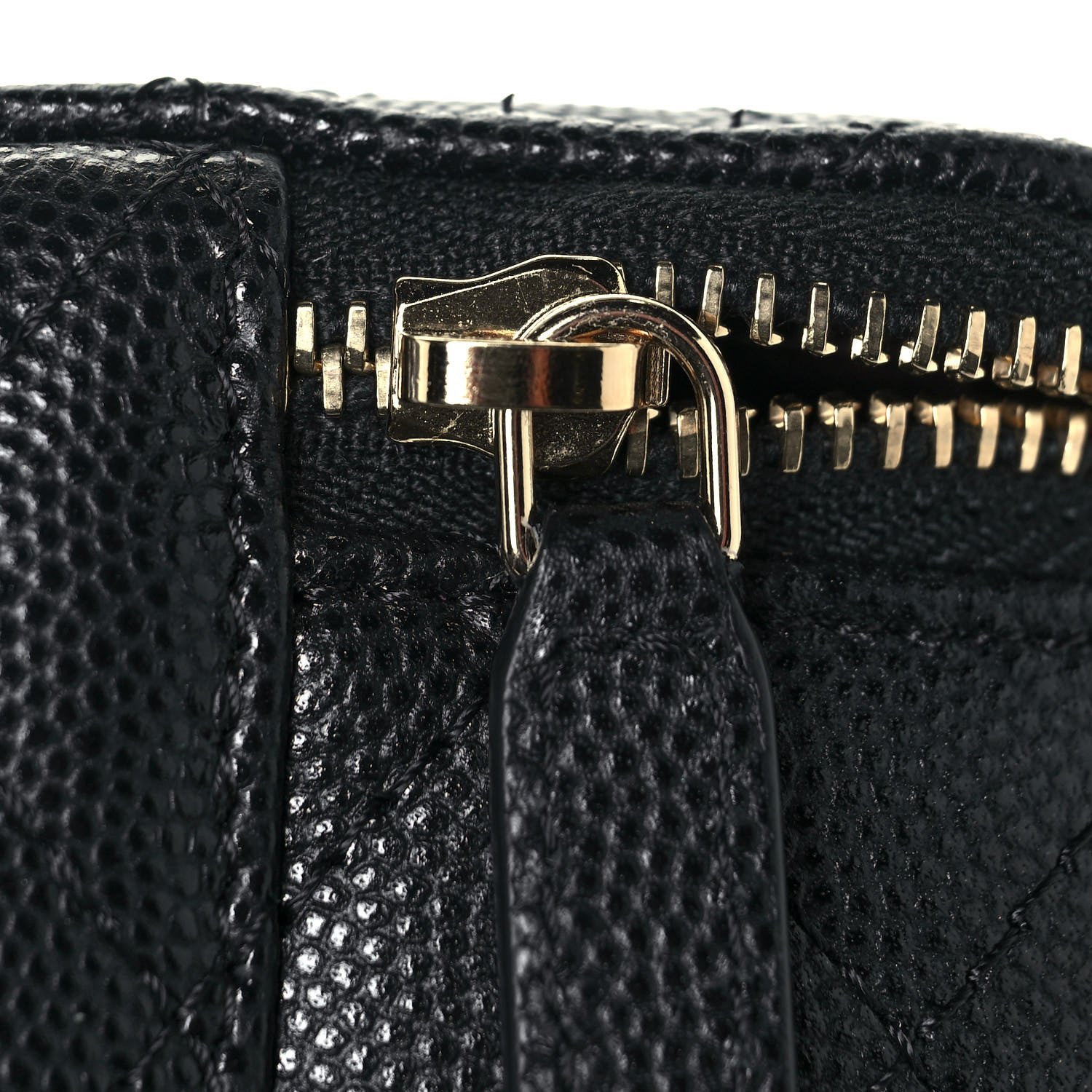 Chanel Caviar Quilted Top Handle Jewelry Case Black 8 of 12