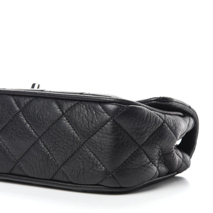 Chanel Deerskin Quilted East West Flap Black 7 of 10