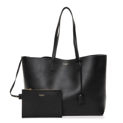 Saint Laurent Calfskin Large Shopping Tote Black 1 of 7