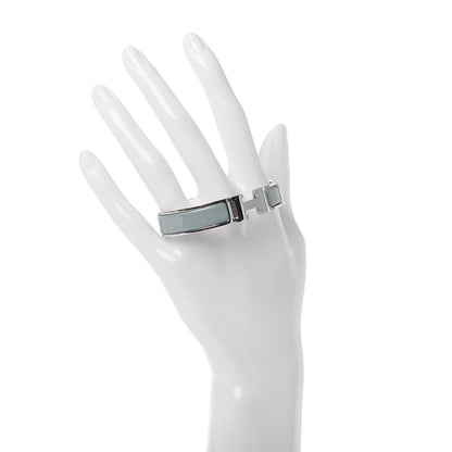 Hermes Enamel Narrow Clic Clac H Bracelet PM Lagon 2 of 5