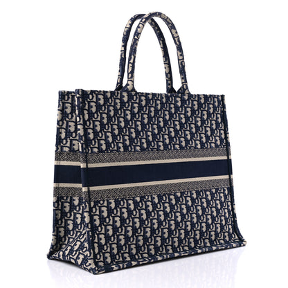 Christian Dior Oblique Large Book Tote Blue Multicolor 3 of 13