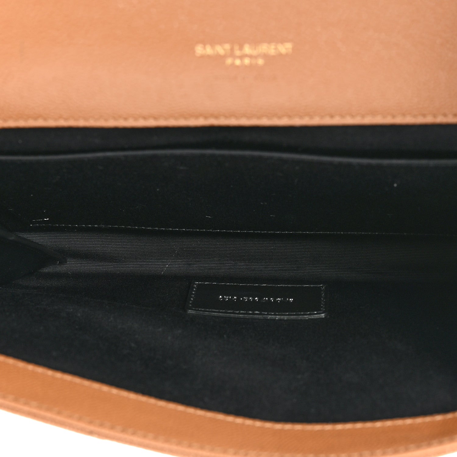 Saint Laurent Grain De Poudre Matelasse Chevron Monogram Cassandre Flap Pouch Natural Dark 5 of 10