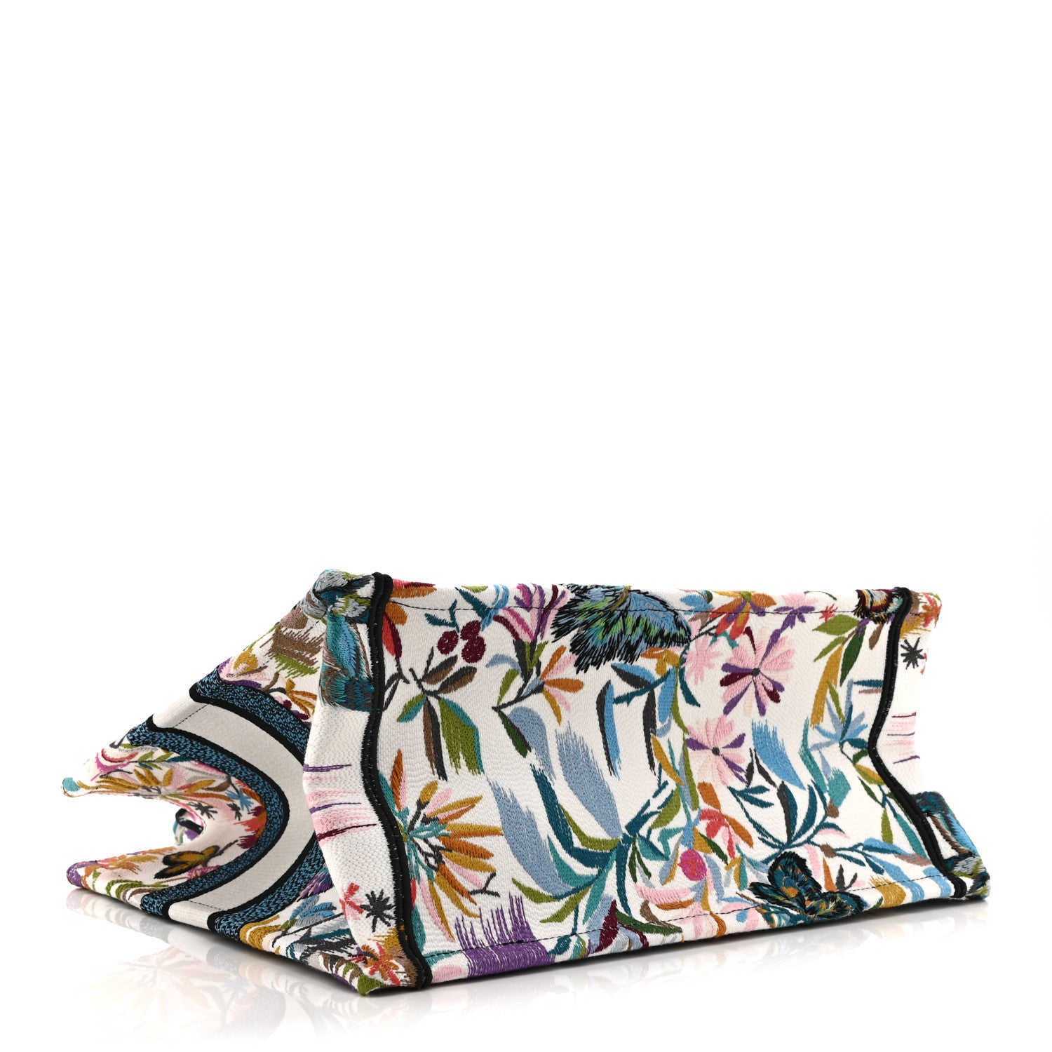 Christian Dior Canvas Embroidered Medium KJouy Fantastica Book Tote Multicolor 4 of 10
