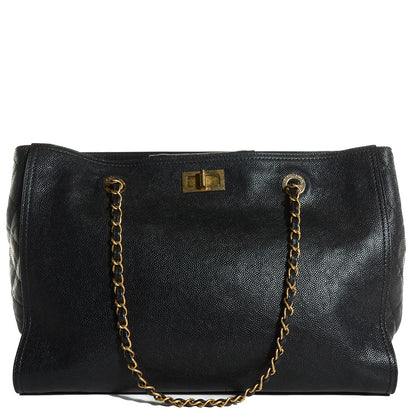Chanel Caviar Large Edy Reissue Tote Black 1 of 8