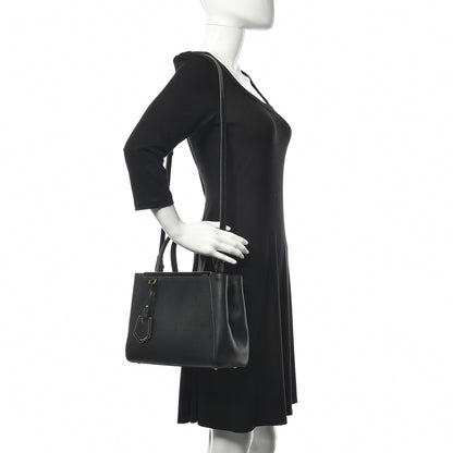 Fendi Vitello Elite Petite 2Jours Tote Black 2 of 9