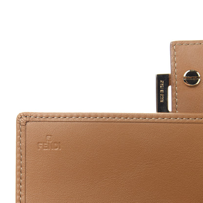 Fendi Zucchino Vitello Floral Forever Continental Wallet Pesca Giallo Saddler 6 of 10