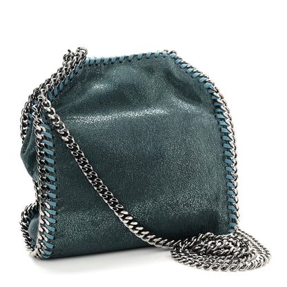 Stella McCartney Shaggy Deer Tiny Falabella Tote Petroleum 3 of 10