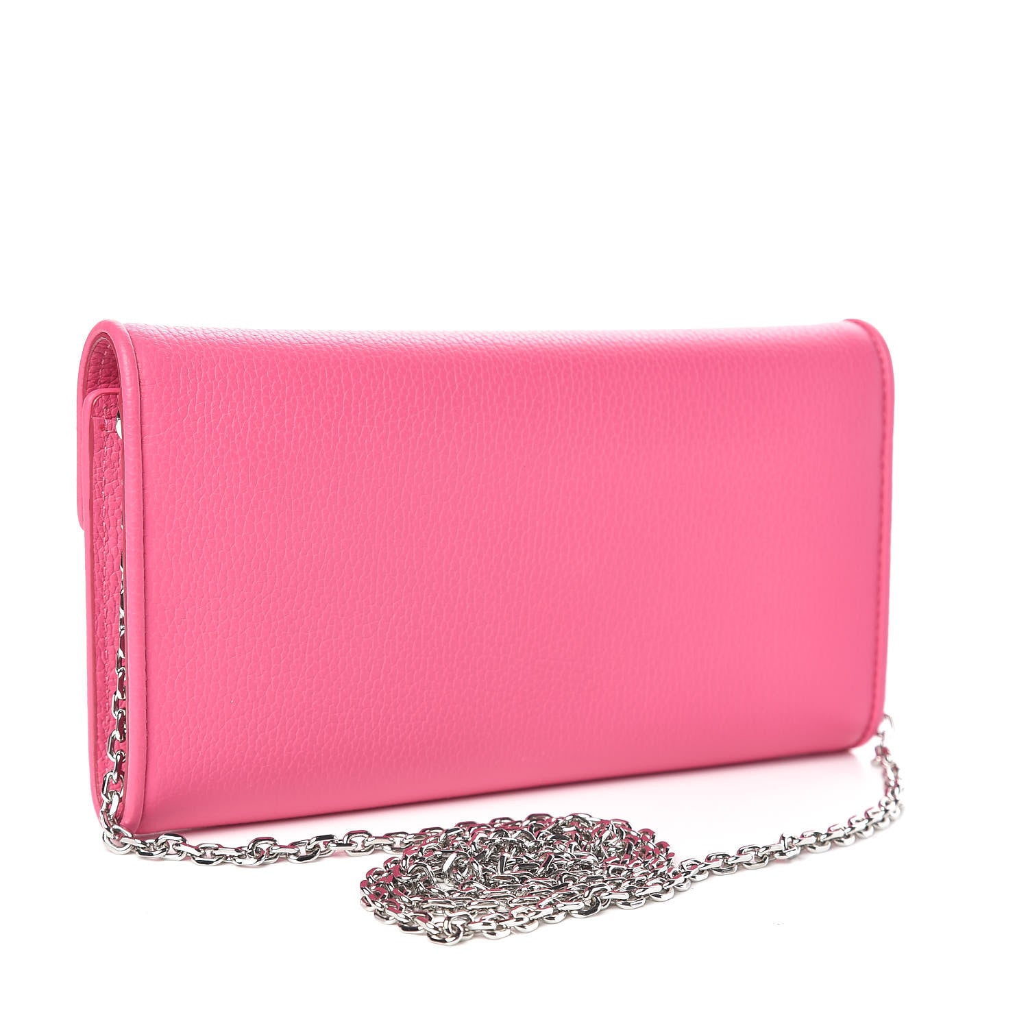 MCM Calfskin Large Patricia Wallet On Chain Pink 3 of 8