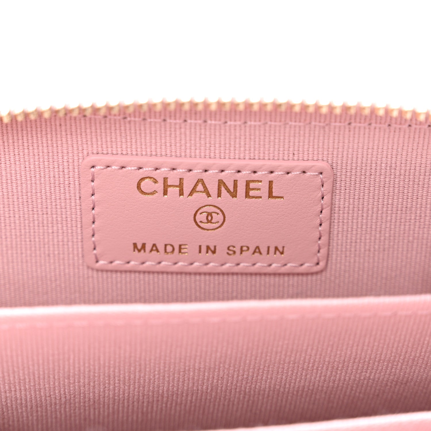 Chanel Caviar Quilted Zip Coin Purse Light Pink 7 of 7