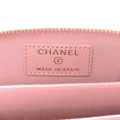 Chanel Caviar Quilted Zip Coin Purse Light Pink 7 of 7