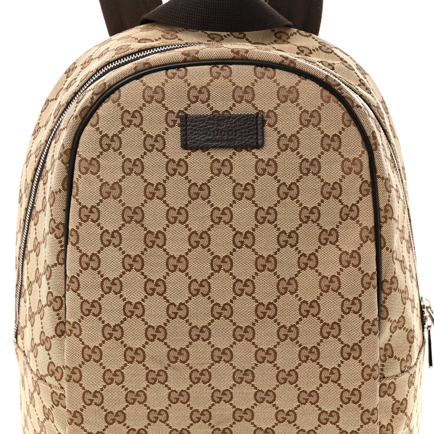 Gucci GG Monogram Travel Backpack Dark Brown 8 of 10