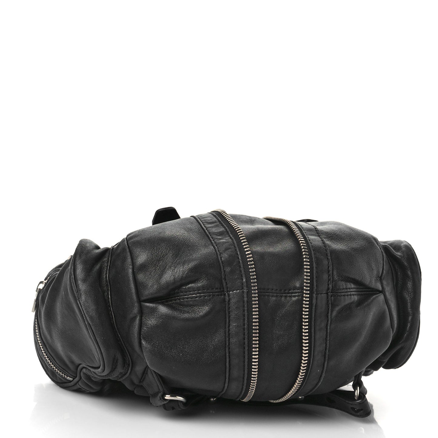 Lambskin Marti Backpack Bag Washed Black Rhodium Hardware