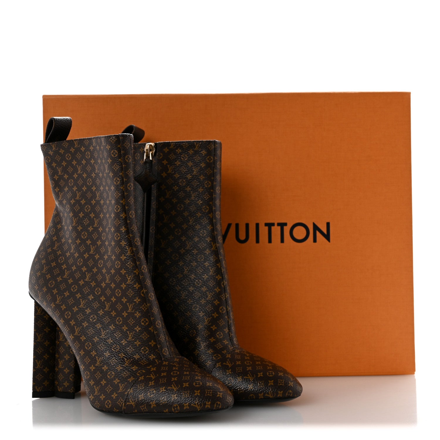 Louis Vuitton Nano Monogram Silhouette Ankle Boots 37.5 10 of 10