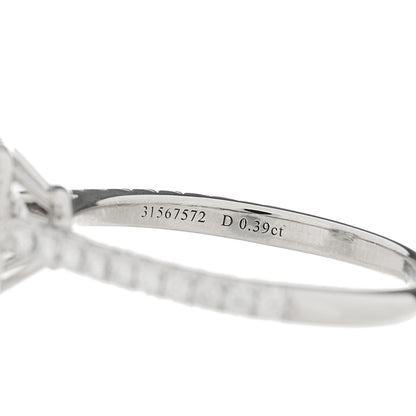 Tiffany Platinum Diamond .39ct Soleste Emerald Cut Engagement Ring 51 5.75 4 of 7