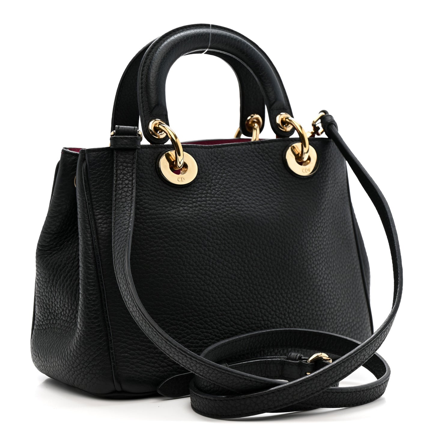 Bullcalf Small Diorissimo Tote Black Rose Indien