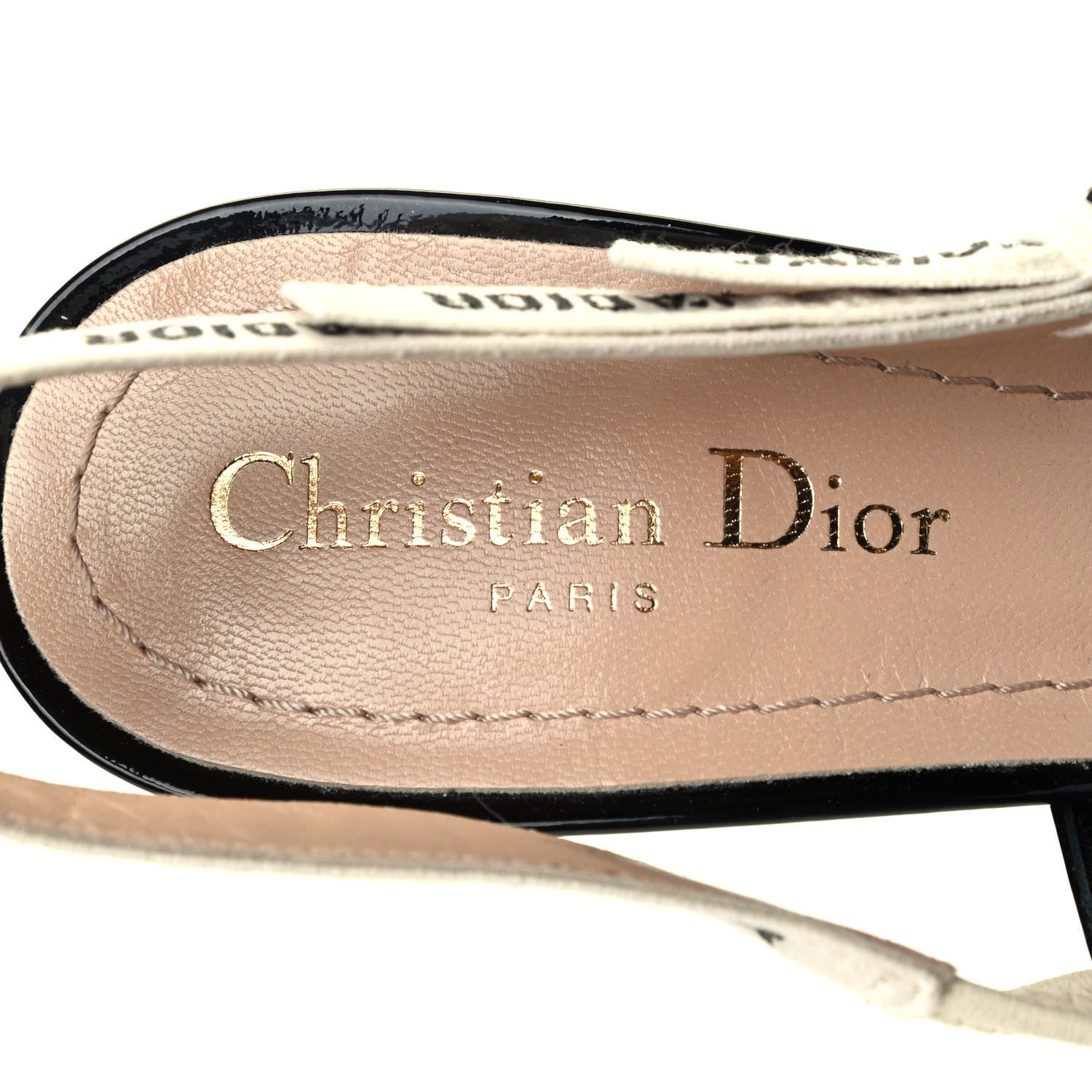 Christian Dior Patent Ribbon J'Adior Slingback 100mm Pumps 40 Black 6 of 7