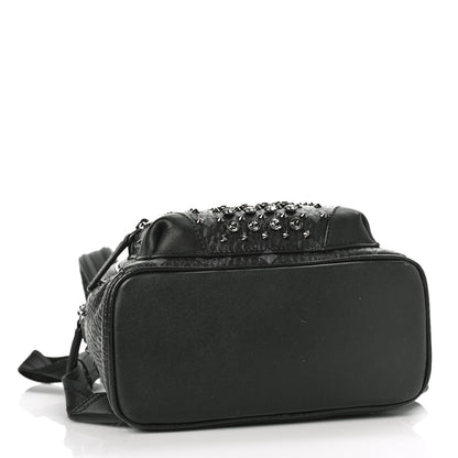 MCM Visetos Swarovski Mini Stark Diamond Backpack Black 4 of 8