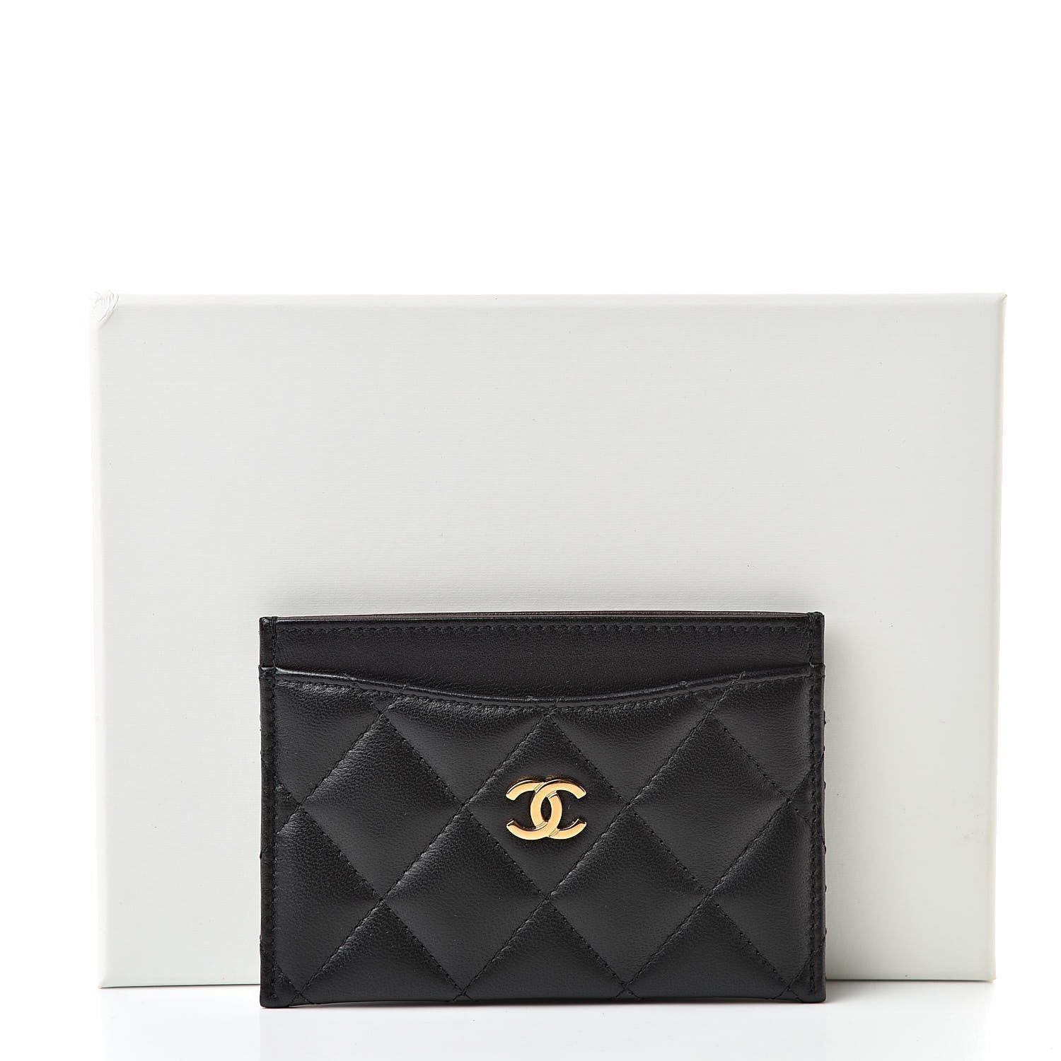 Chanel Lambskin Quilted Card Holder Black 11 of 11