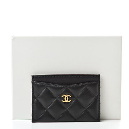 Chanel Lambskin Quilted Card Holder Black 11 of 11