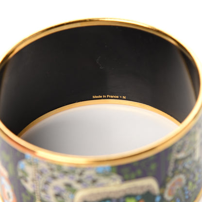 Hermes Enamel Printed Cachemire de Tamara Extra Wide Bracelet 62 3 of 5