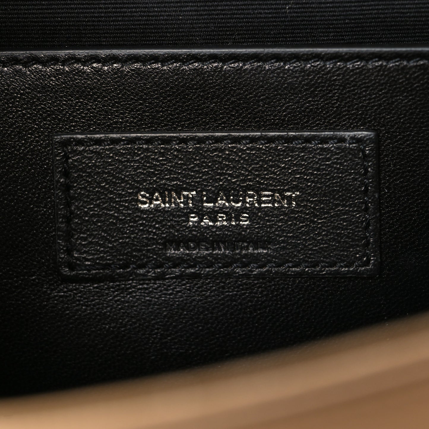 Grain De Poudre Medium Monogram Kate Satchel Dark Beige