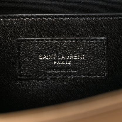 Saint Laurent Grain De Poudre Medium Monogram Kate Satchel Dark Beige 6 of 10