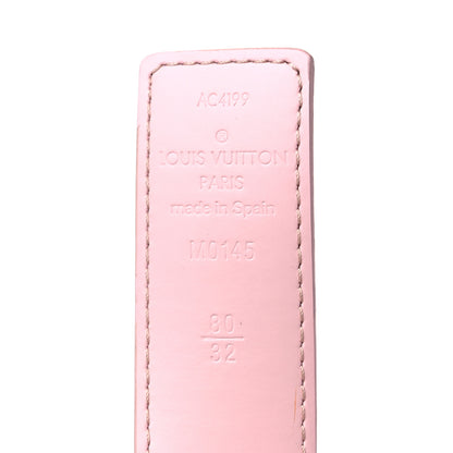 Louis Vuitton Damier Azur 30mm LV Initiales Reversible Belt 80 32 Pink 3 of 6