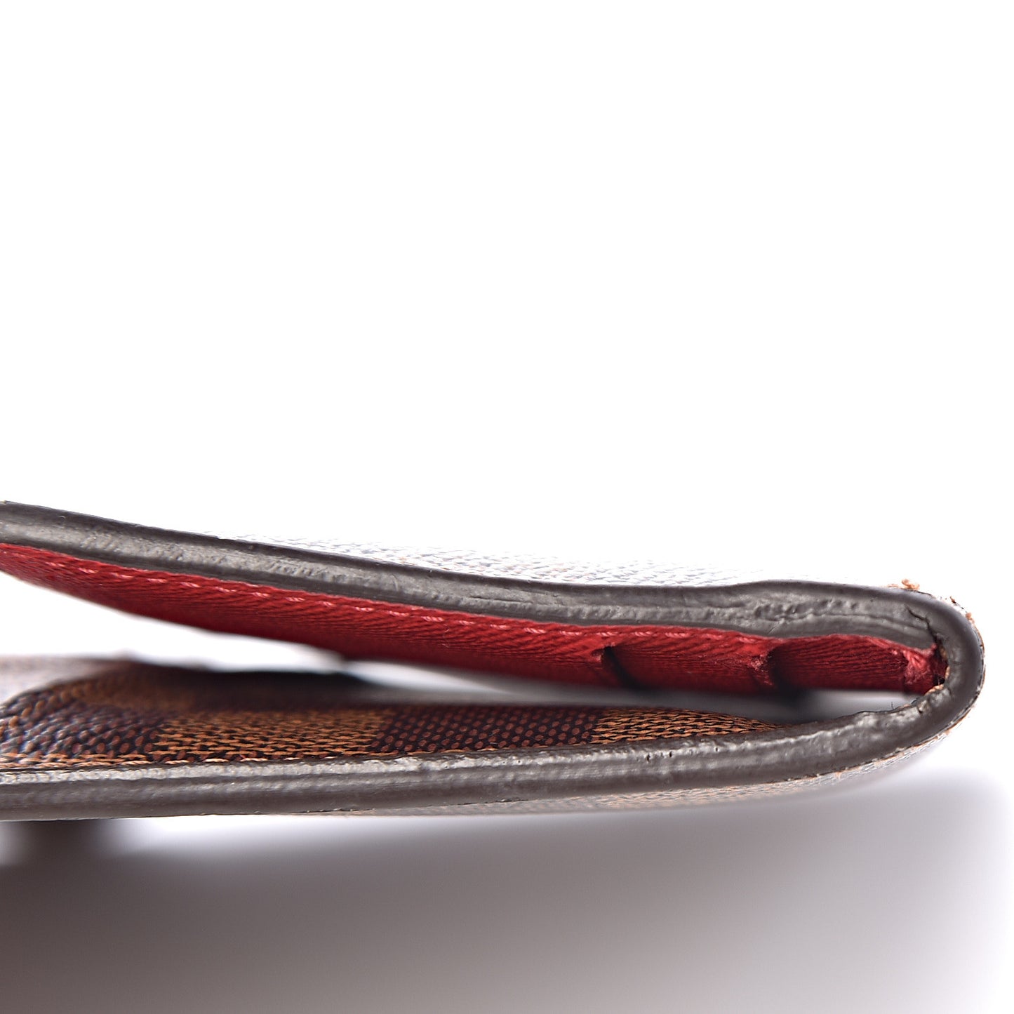 Damier Ebene Josephine Wallet Red