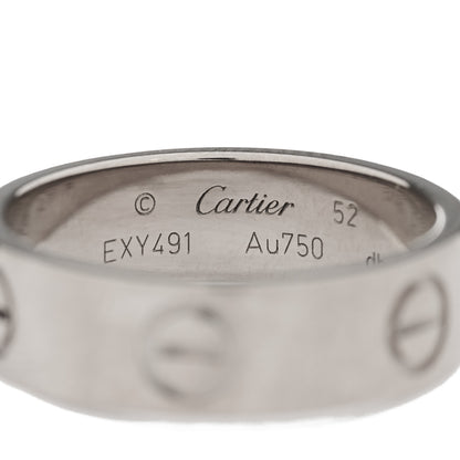 Cartier 18K White Gold 5.5mm LOVE Ring 52 6 4 of 4
