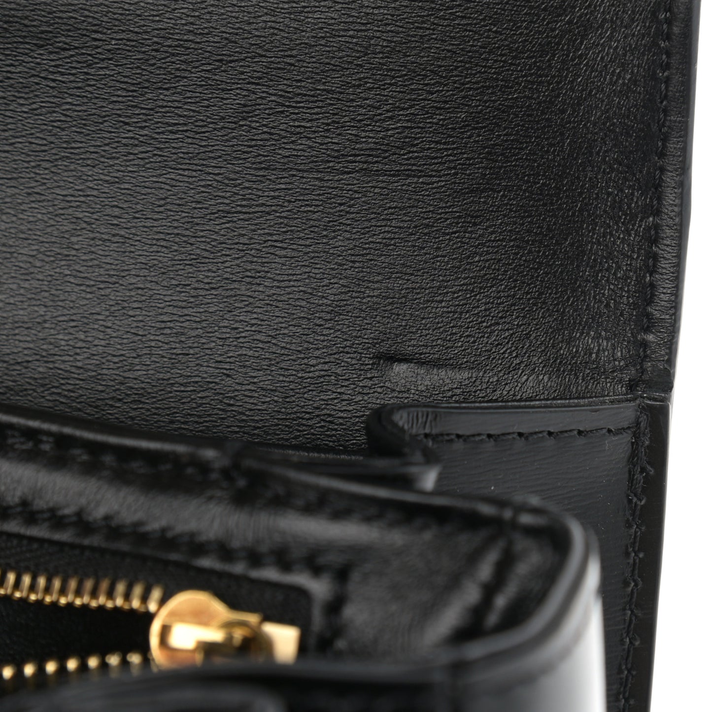 Shiny Calfskin Medium Triomphe Black