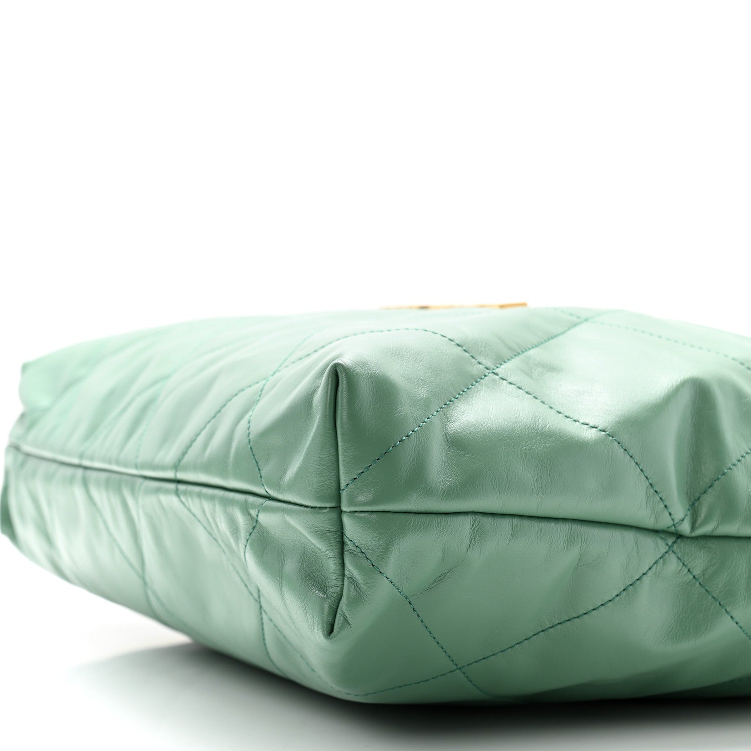Chanel Shiny Calfskin Quilted Chanel 22 Dark Green Dark Green 11 of 11