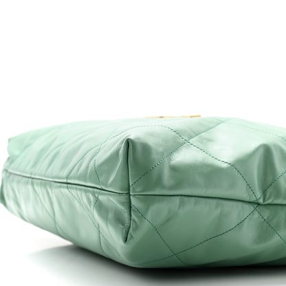 Chanel Shiny Calfskin Quilted Chanel 22 Dark Green Dark Green 11 of 11