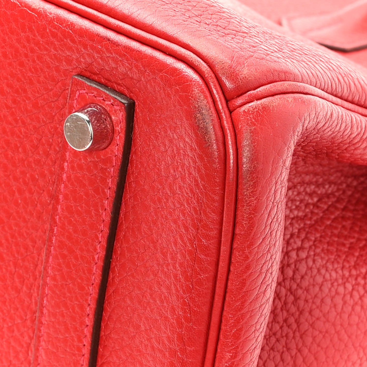 Hermes Taurillon Clemence Birkin 35 Bougainvillea 11 of 11