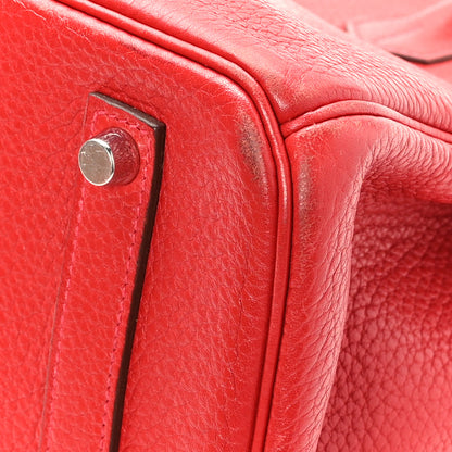 Hermes Taurillon Clemence Birkin 35 Bougainvillea 11 of 11