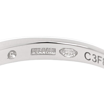 Bulgari Platinum Diamond Fedi Wedding Band Ring 46 3.75 5 of 7