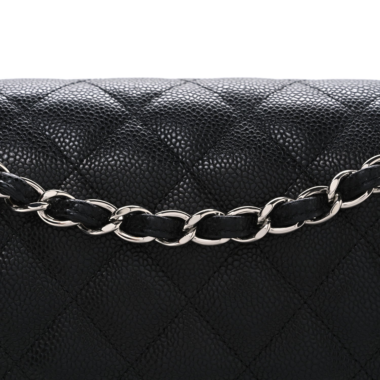 Chanel Caviar Quilted Jumbo Double Flap Black 8 of 10