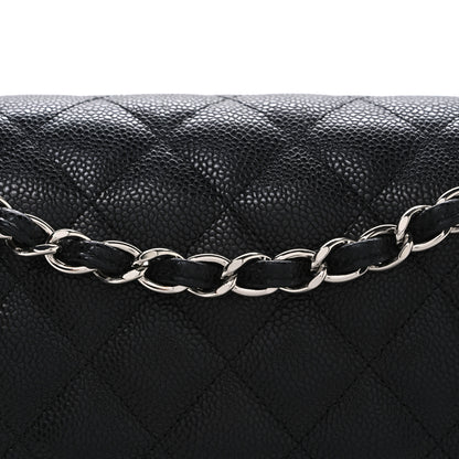 Chanel Caviar Quilted Jumbo Double Flap Black 8 of 10