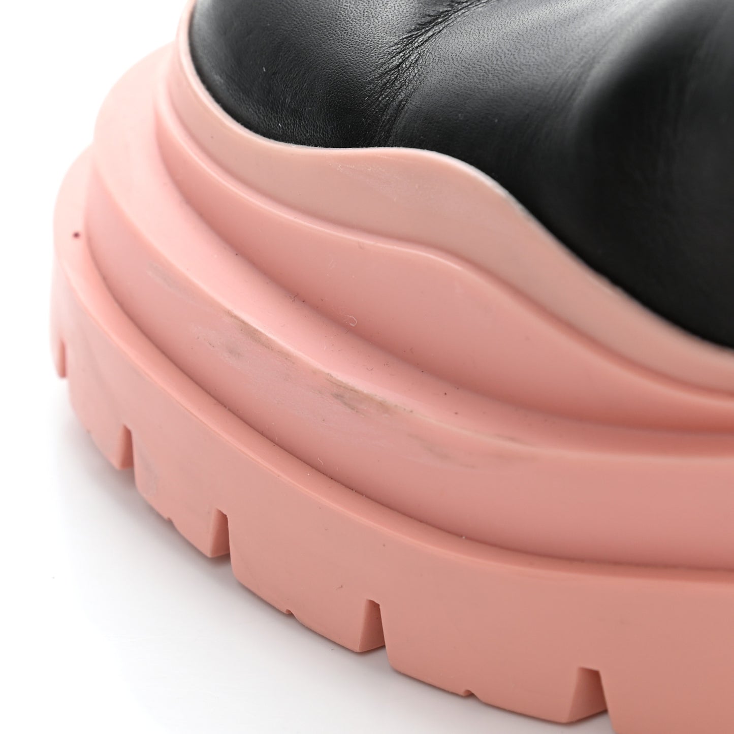 Calfskin The Tire Chelsea Boots 36 Black Peachy