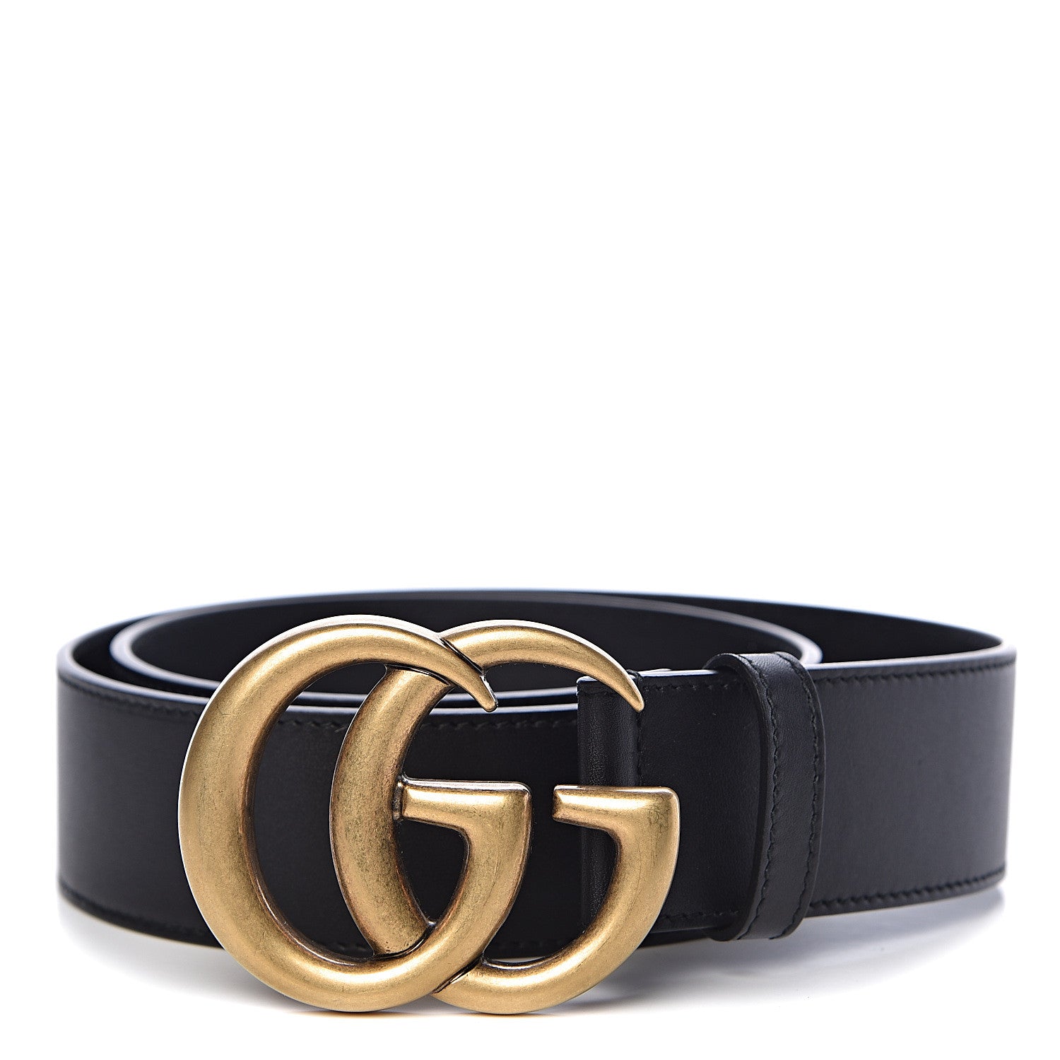 Gucci Calfskin Double G 40mm Belt 80 32 Black 1 of 6