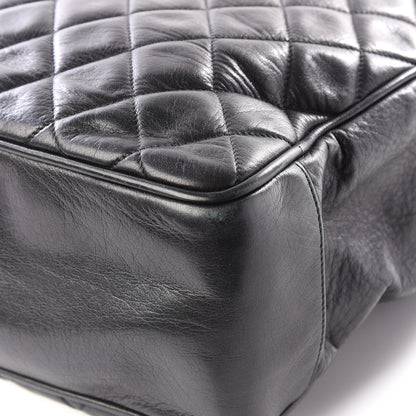 Chanel Lambskin Quilted Shopping Tote Black 8 of 12