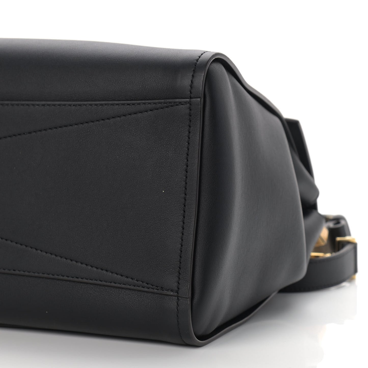 Calfskin Medium Mystic Shoulder Bag Black