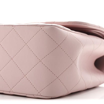 Chanel Lambskin Quilted Jumbo Double Flap Light Pink 10 of 11