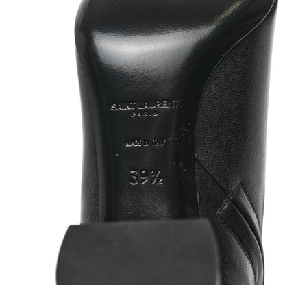 Saint Laurent Nappa Vendome Loulou Ankle Zip Boots 39.5 Black 6 of 9