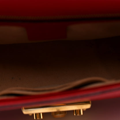 Gucci Guccissima Medium Padlock Shoulder Bag Hibiscus Red 5 of 10