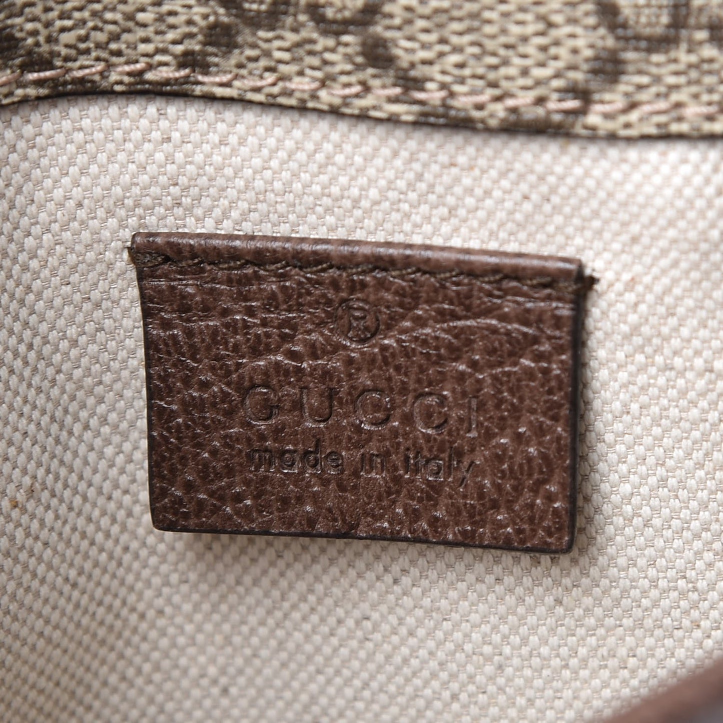 GG Supreme Monogram Neo Vintage Web Belt Bag Brown